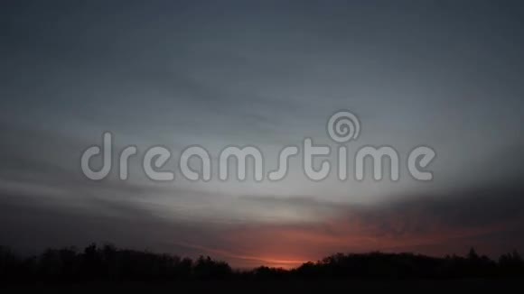 大自然太阳日落云天视频的预览图