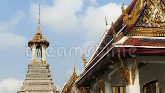 泰国曼谷大皇宫彩云4k视频的预览图