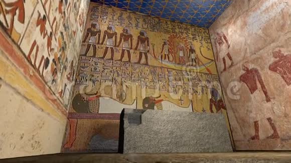 古埃及墓的三维动画视频的预览图