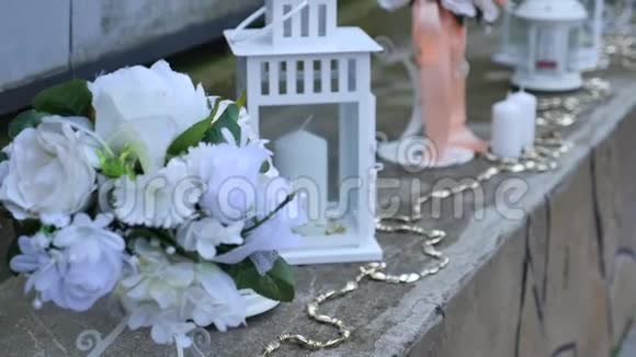 很漂亮的婚礼装饰派对装饰视频的预览图