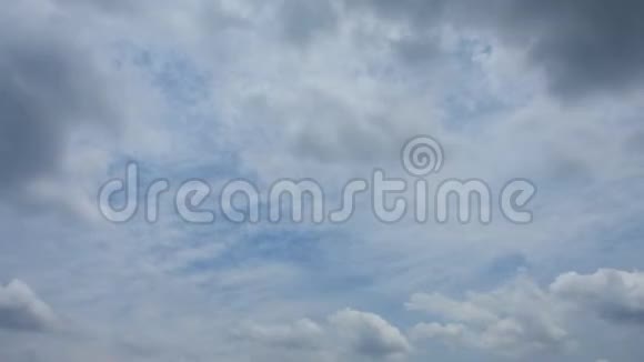蓝天白云的云景视频的预览图
