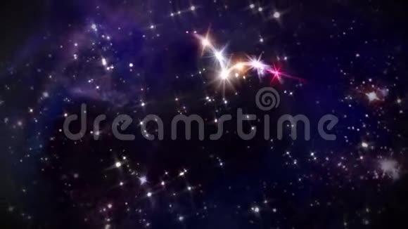 心粉红色恒星空间相机旋转视频的预览图