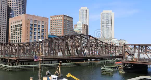 马萨诸塞州海港波士顿4K超高清景观视频的预览图