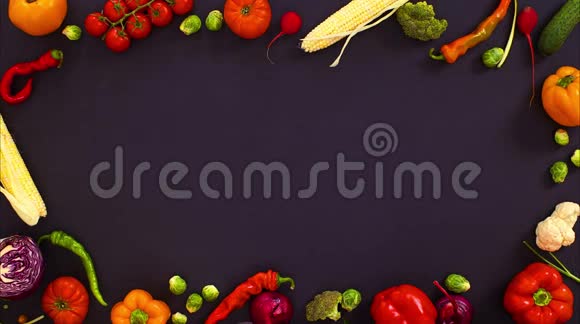 蔬菜做成了素食视频的预览图