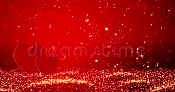 红色闪光的节日背景与波克灯庆祝节日及周年纪念的概念视频的预览图