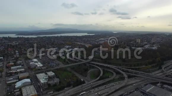 空中华盛顿西雅图视频的预览图