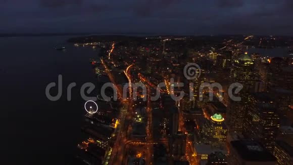 空中华盛顿西雅图视频的预览图