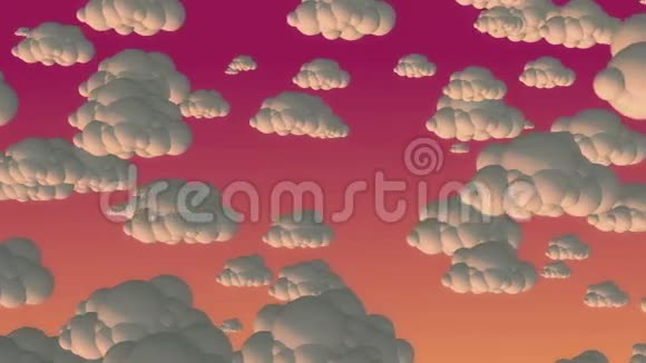 夜空中的卡通飞云视频的预览图