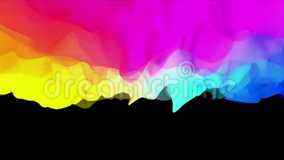 彩色织物编织抽象三维动画无缝循环视频的预览图