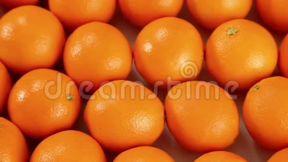 美丽的橘子水果视频的预览图