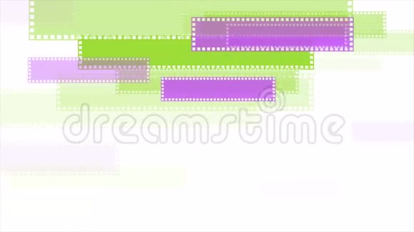 绿色和紫色最小几何视频动画视频的预览图