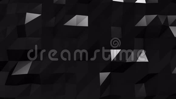 黑色多边形三维背景视频的预览图