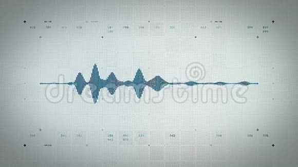 音频波形莫诺蓝莱特视频的预览图