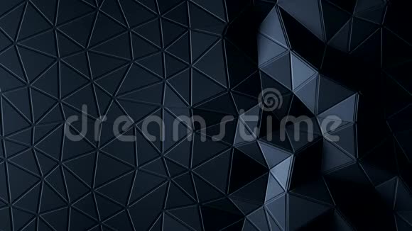 抽象三角形结晶背景动画4K视频的预览图