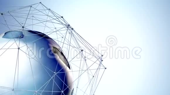 蓝色背景带阿尔法面具4k的水滴爆炸视频的预览图