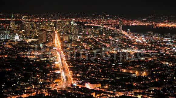 旧金山湾夜晚视频的预览图