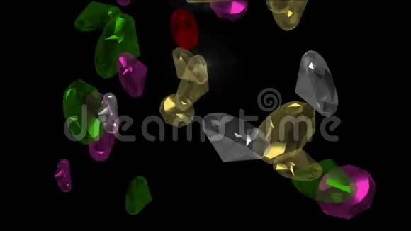 宝石钻石珠宝水晶宝石丰富矿物财富视频的预览图
