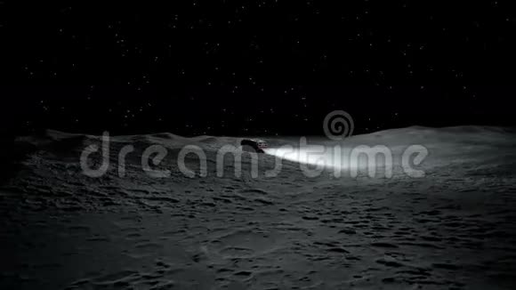 月球车在月球上太空探险真实三维动画视频的预览图