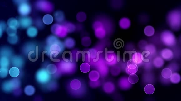 闪烁着闪烁的闪光波背面滴着紫色的蓝色尘埃带有移动和闪烁的光粒子视频的预览图