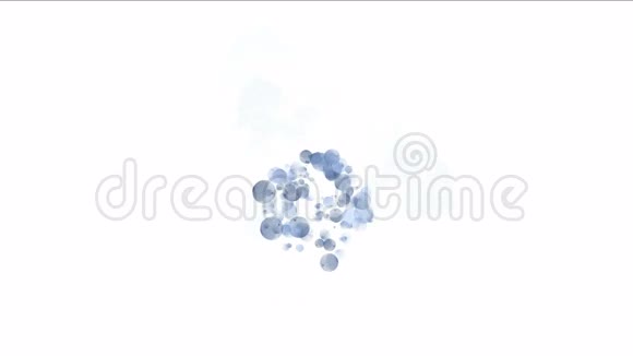 抽象气泡泡珠喷泉喷雾液雨玻璃颗粒视频的预览图