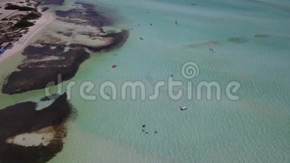 博内尔岛加勒比海风湖视频的预览图
