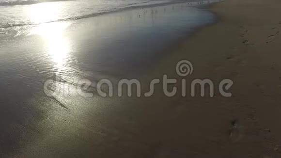 日落时分加州海滨玛丽娜德尔雷伊视频的预览图