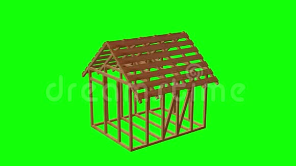 木制框架房子视频的预览图
