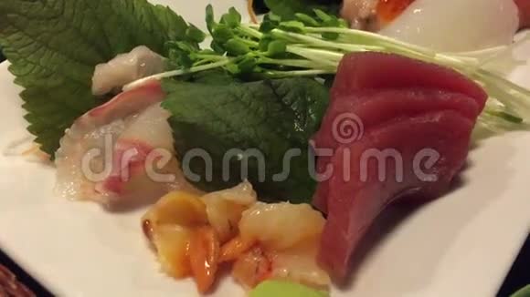 刺身日本料理视频的预览图