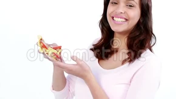 喜欢吃披萨的女人视频的预览图