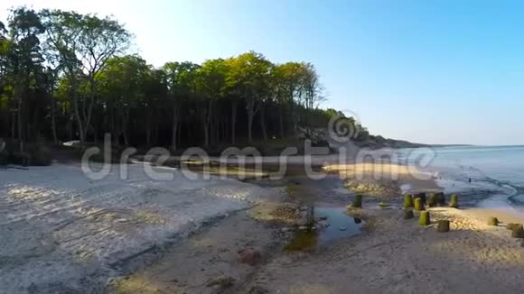 波兰波罗的海的奥捷科海滩视频的预览图
