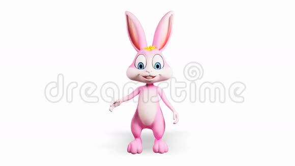 快乐的复活节兔子打招呼视频的预览图