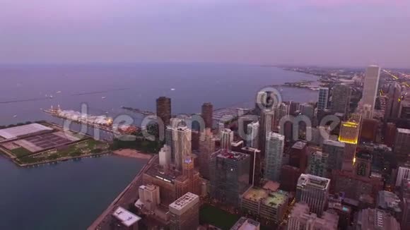 伊利诺伊州芝加哥之夜视频的预览图