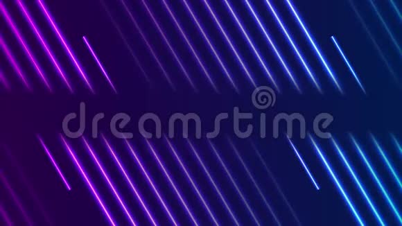 蓝紫霓虹灯激光线视频动画视频的预览图