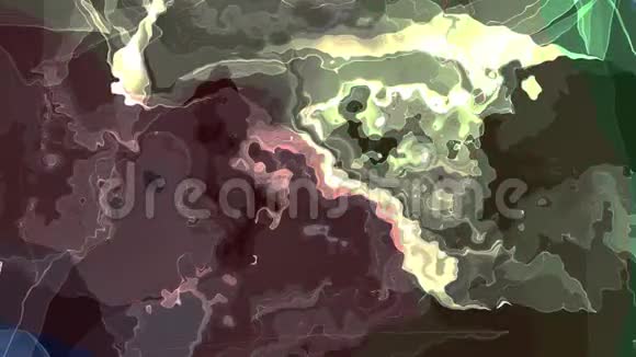 数字湍流能量霓虹灯RAINBO油漆云软移动挥动动画新的独特质量艺术时尚视频的预览图