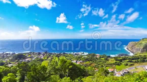 葡萄牙亚速尔群岛的圣米格尔岛风景如画视频的预览图