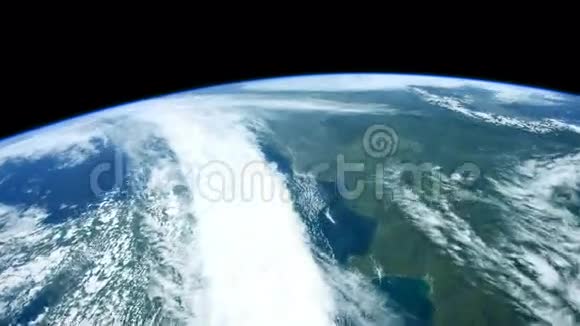 从国际空间站上看到地球这段视频的元素由美国宇航局提供视频的预览图