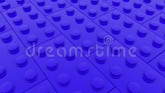 一排排蓝色玩具砖视频的预览图