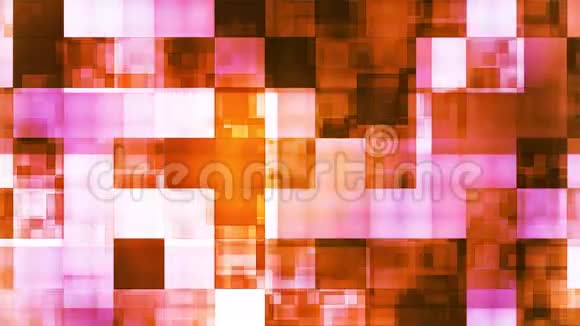 闪烁高科技斜光图案橙色抽象可循环4K视频的预览图
