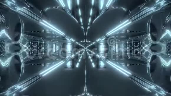 未来主义科幻机库庙宇三维插图现场壁纸运动背景俱乐部视觉循环视频的预览图