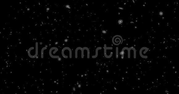 动画现代降雪背景圣诞雪花背景视频的预览图