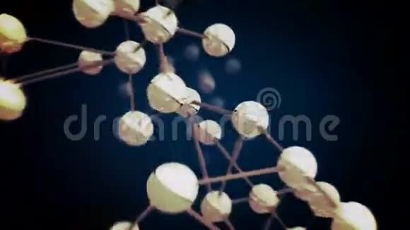 通过抽象的分子结构飞行视频的预览图