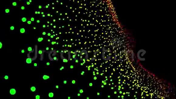 数字波粒子背景抽象背景视频的预览图