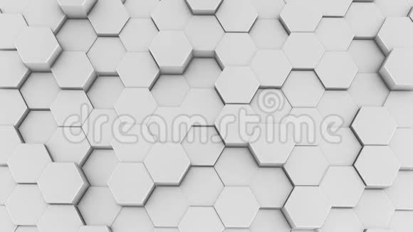 六角蜂窝背景抽象科学设计视频的预览图