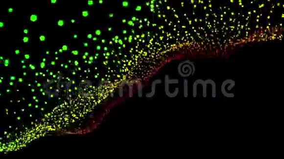 数字波粒子背景抽象背景视频的预览图