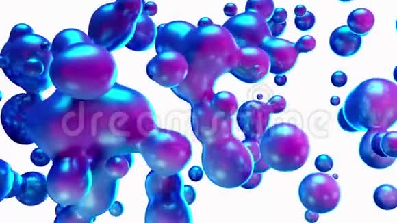 蓝色运动最小艺术液体背景视频的预览图