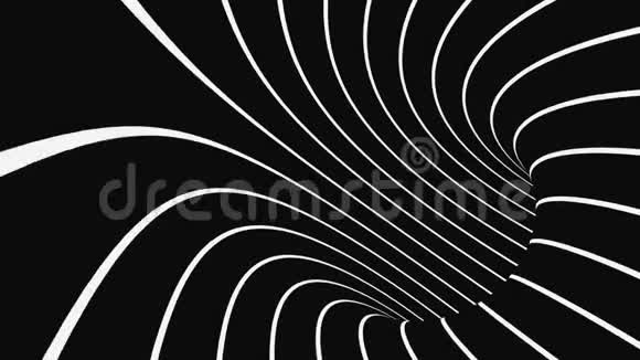 黑白幻视错觉催眠动画背景视频的预览图