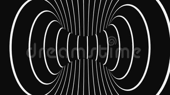 黑白幻视错觉催眠动画背景视频的预览图