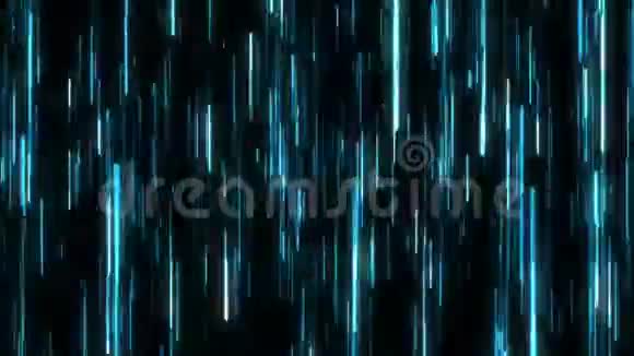 闪烁线高速在黑暗中行进3d渲染计算机生成的背景视频的预览图