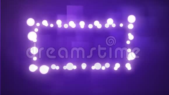 紫色背景上的发光框架视频的预览图