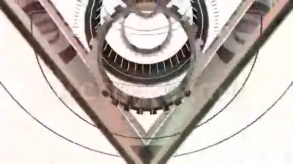 无缝环形抽象隧道运动图形视频的预览图
